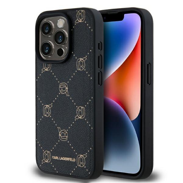 Karl Lagerfeld iPhone 15 Pro Max Mobilskal MagSafe Karl Heads - Svart | 2353 | AlltMobil