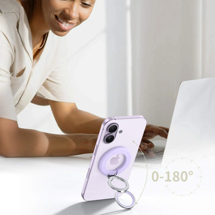 Tech-Protect - Tech-Protect Magsafe Magnetic Phone Ringhållare - Mauve