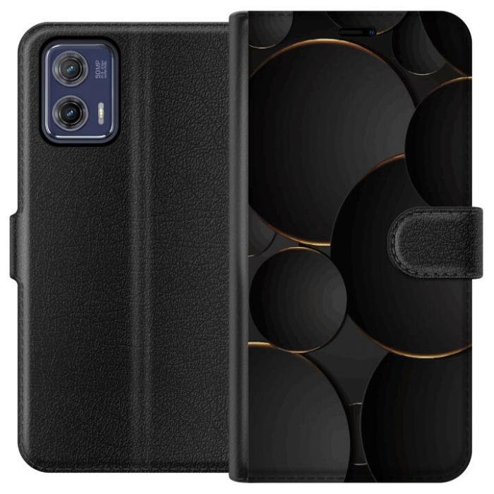 iSecrets - Plånboksfodral till Motorola Moto G73 med Lyxig Cirklar