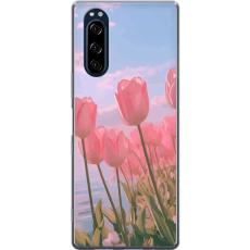 Gustaf - Mobilskal till Sony Xperia 5 med Rosa Tulpaner