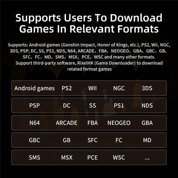 ANBERNIC - ANBERNIC RG Slide Spelkonsol Retro Gamepad Android 13 AI - Svart