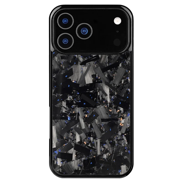 iPhone 17 Pro Max Mobilskal MagSafe Aramid Fiber Large Texture - Blå/Guld | 2353 | AlltMobil