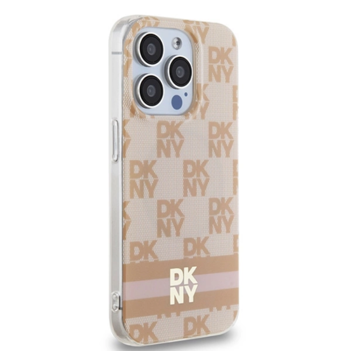 DKNY - DKNY iPhone 15 Pro Max Mobilskal Magsafe IML Checkered Mono