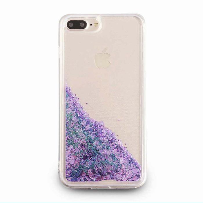 UTGATT5 - Glitter skal till Apple iPhone 8 Plus - Lila