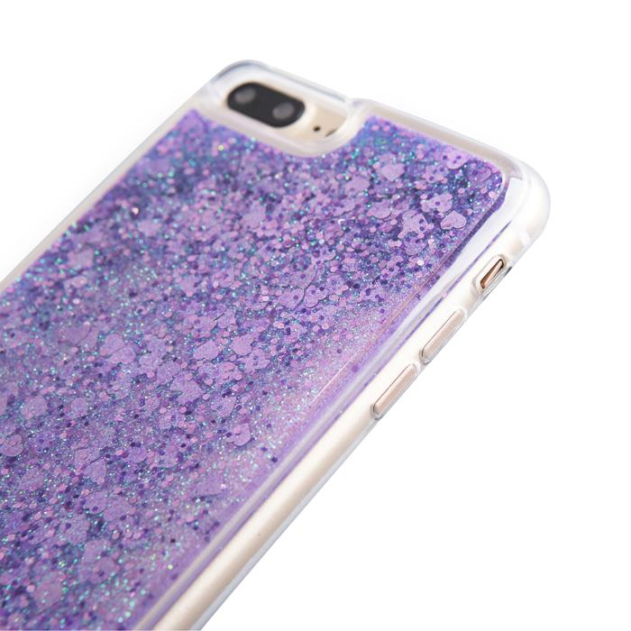 UTGATT5 - Glitter skal till Apple iPhone 8 Plus - Lila