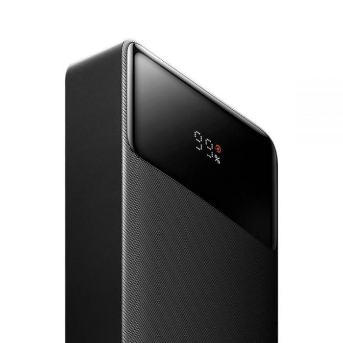 BASEUS - Baseus Digital Display Powerbank 25W 20000 mAh - Svart