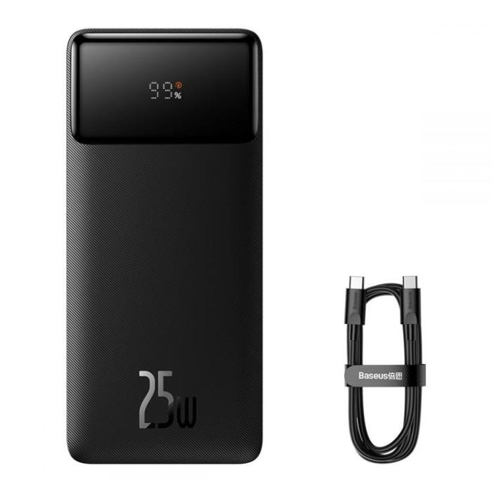 BASEUS - Baseus Digital Display Powerbank 25W 20000 mAh - Svart
