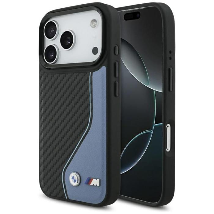BMW - BMW iPhone 17 Pro Mobilskal MagSafe M Carbon Logo - Blå