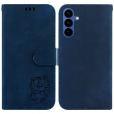 OEM - Samsung Galaxy S26 / S26 Pro Pl&aring;nboksfodral Konstl&auml;der St&ouml;tskydd - Bl&aring;
