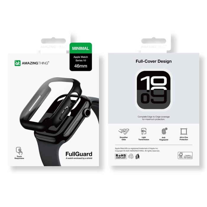 AmazingThing - AmazingThing Apple Watch 46mm Skal Radix - Svart