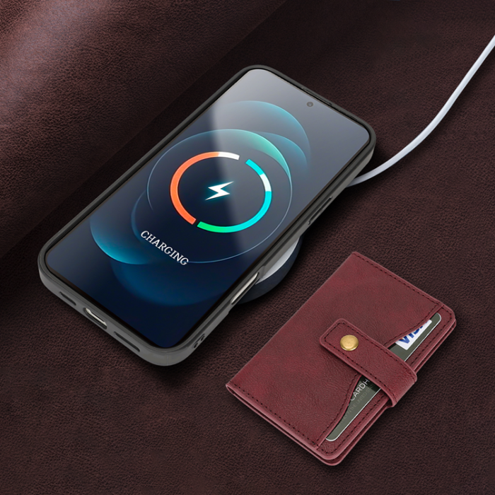 A-One Brand - iPhone 16e Mobilskal MagSafe Detachable Korthållare