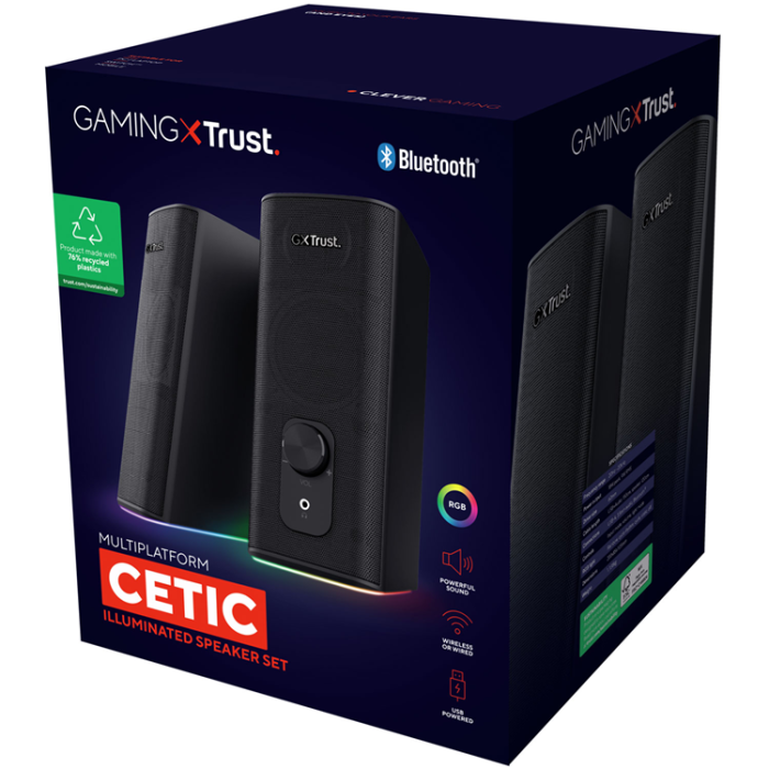 Trust - Trust Trådlös Högtalare Cetic Gaming - Svart