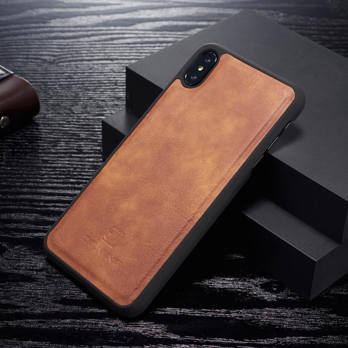 UTGATT1 - DG.MING 2-in-1 Plånboksfodral för iPhone 11 - Brun
