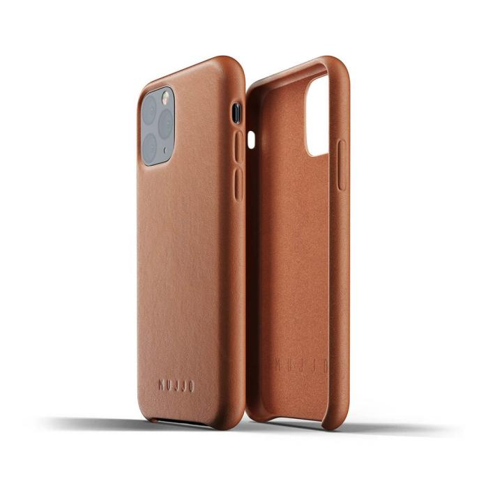 UTGATT1 - Mujjo Full Leather Case för iPhone 11 Pro - Tan