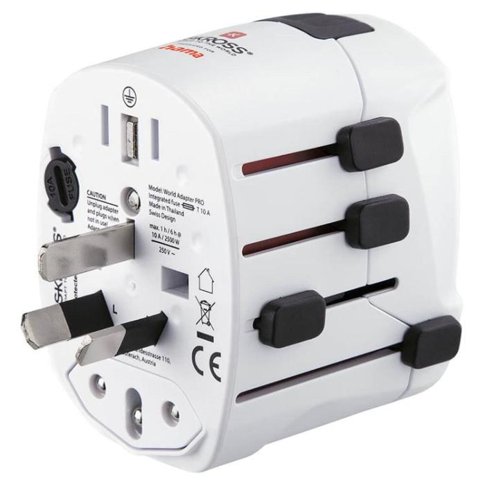 Hama - HAMA Reseadapter Världen Pro EU-WORLD 3-stift
