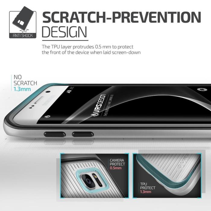 VERUS - Verus Triple Mixx Skal till Samsung Galaxy S7 Edge - Silver