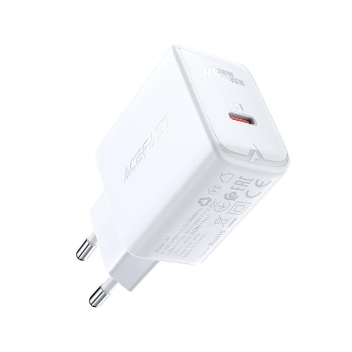 Acefast - Acefast Väggladdare USB-C 20W - Vit