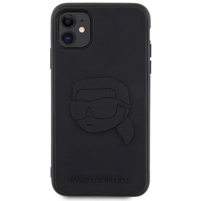 KARL LAGERFELD - Karl Lagerfeld iPhone 11/XR Mobilskal Rubber Karl Head 3D