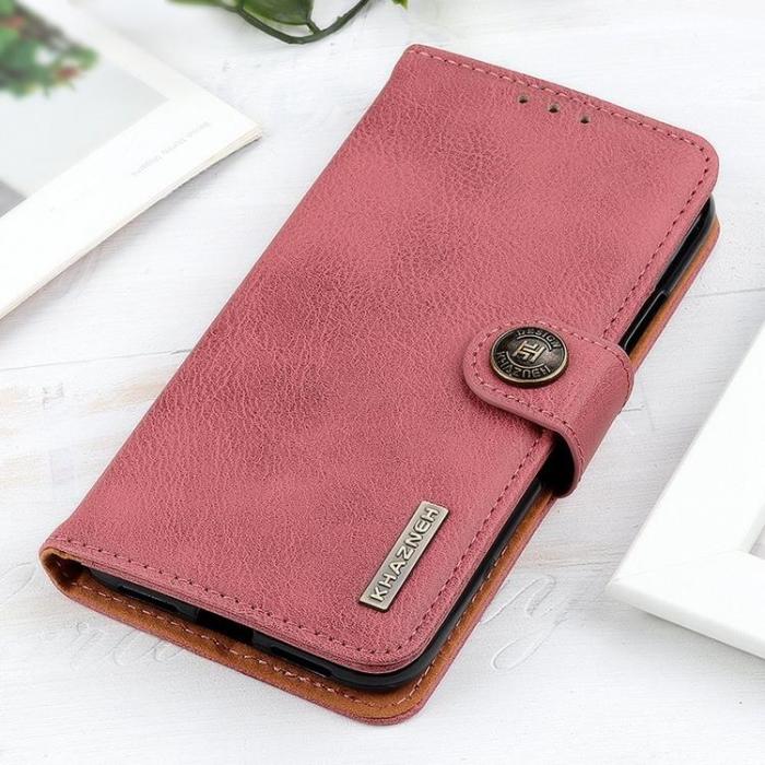 KHAZNEH - KHAZNEH Sony Xperia 5 IV Plånboksfodral PU-Läder - Rosa