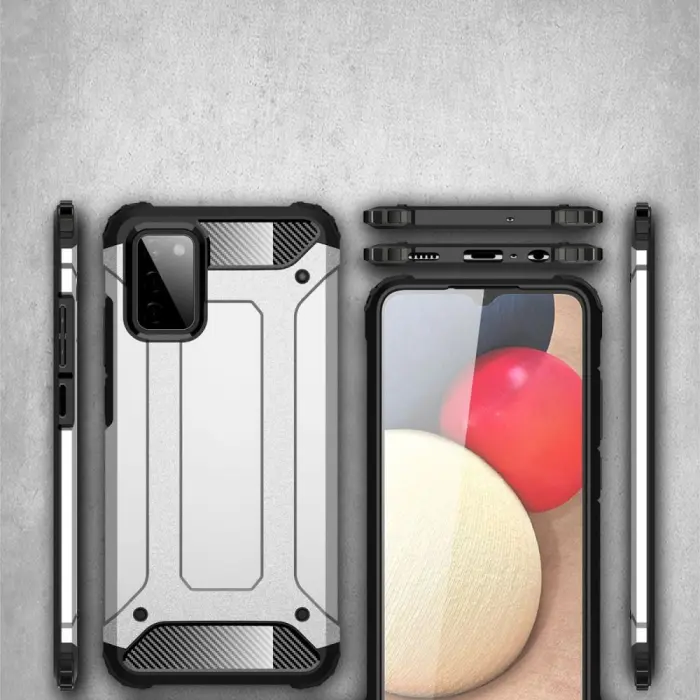 OEM - Tough Armor Mobilskal Galaxy A02S - Svart