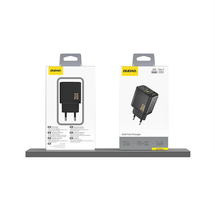 Dudao - Dudao Snabbladdare USB-A/USB-C 35W med USB-C Kabel