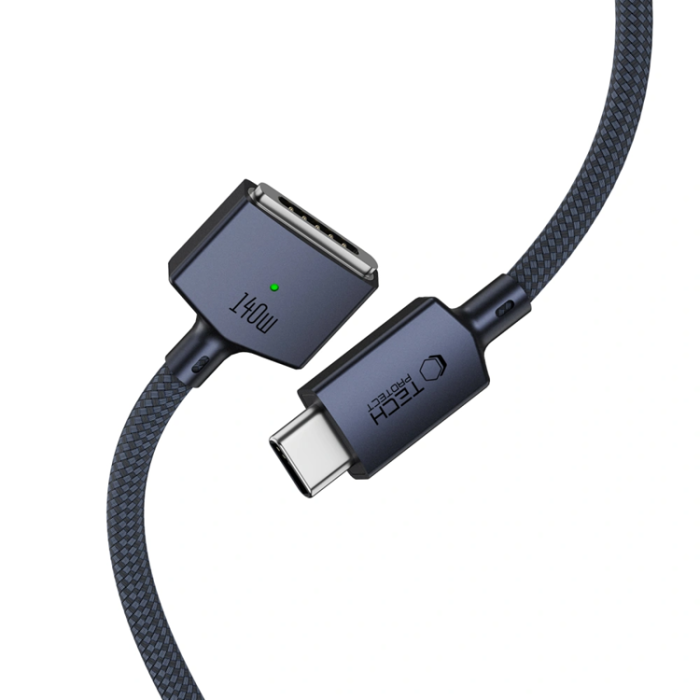 Tech-Protect - Tech-Protect Macbook-Kabel USB-C Till Magsafe 3 140w 2m Ultraboost - Blå