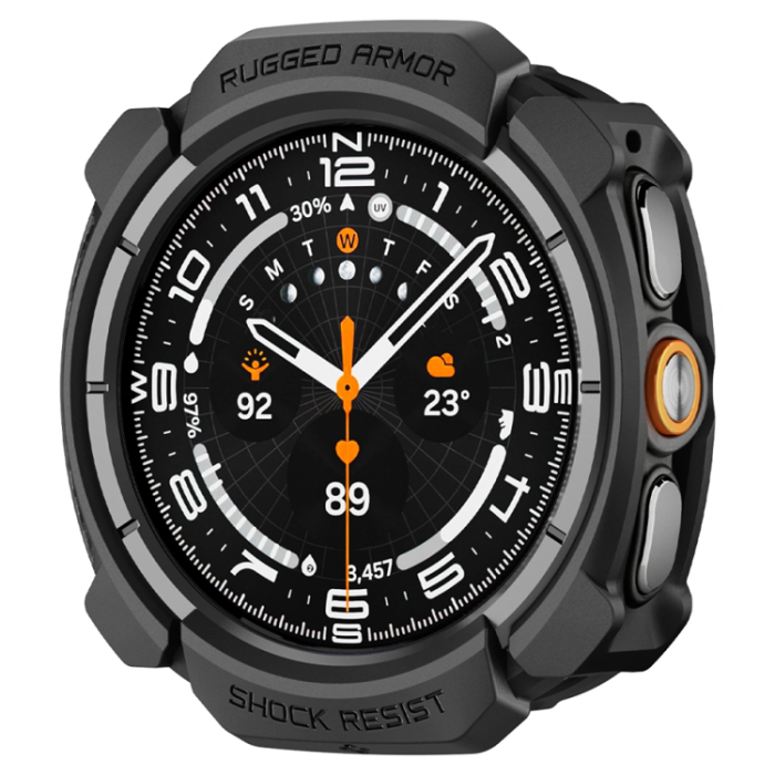 Spigen - Spigen Galaxy Watch Ultra 2 (47mm) Skal Rugged Armor - Matte Svart