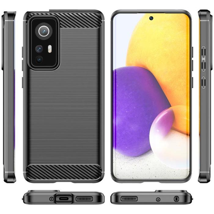 UTGATT1 - Carbon Xiaomi 12/12X Skal Flexible - Svart