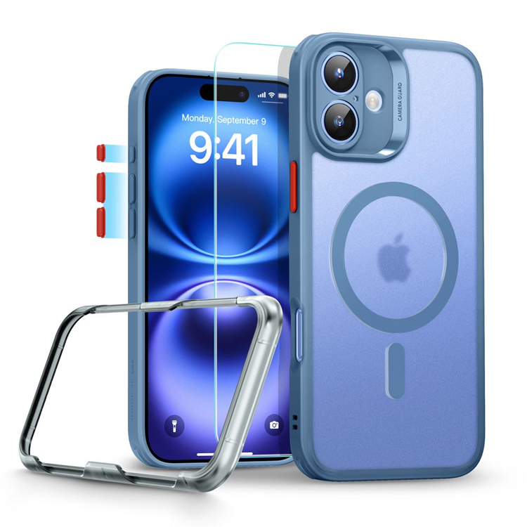 ESR iPhone 16 Mobilskal Magsafe Classic Pro Set Halolock - Blå | 2353 | AlltMobil
