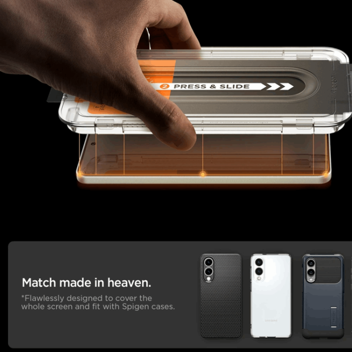 Spigen - Spigen Galaxy S25 Edge Härdat glas Skärmskydd EZ Fit Pro
