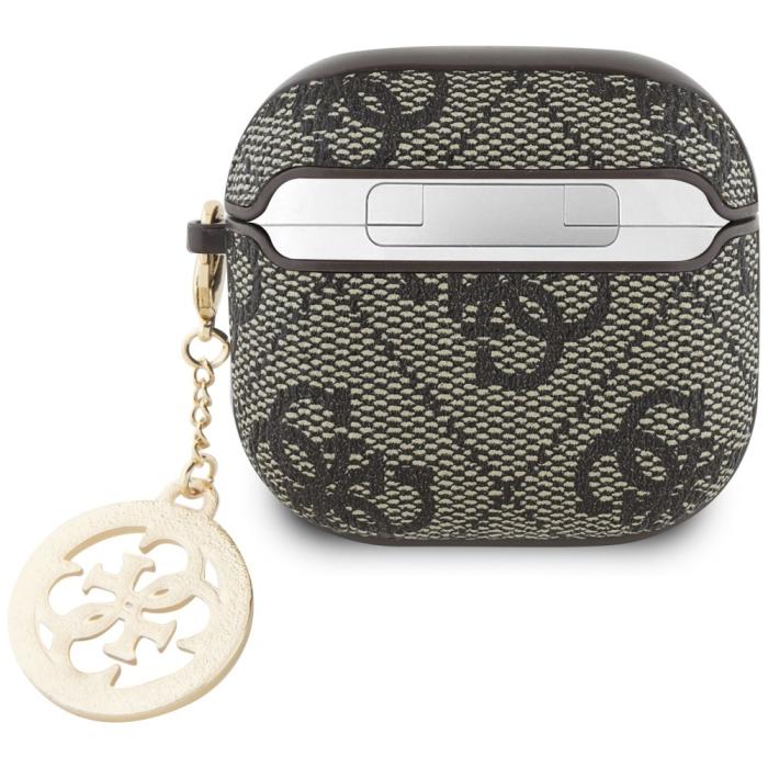 Guess - Guess AirPods 4 Skal 4G Strass Charm - Brun