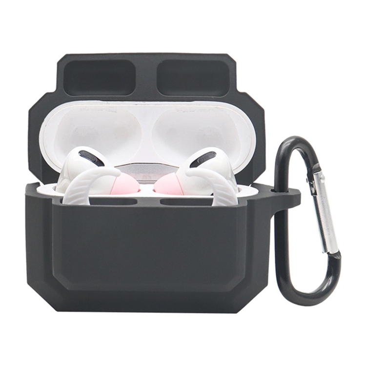 AirPods Pro Skal Silikon 3-in-1 - Svart | 505771 | AlltMobil