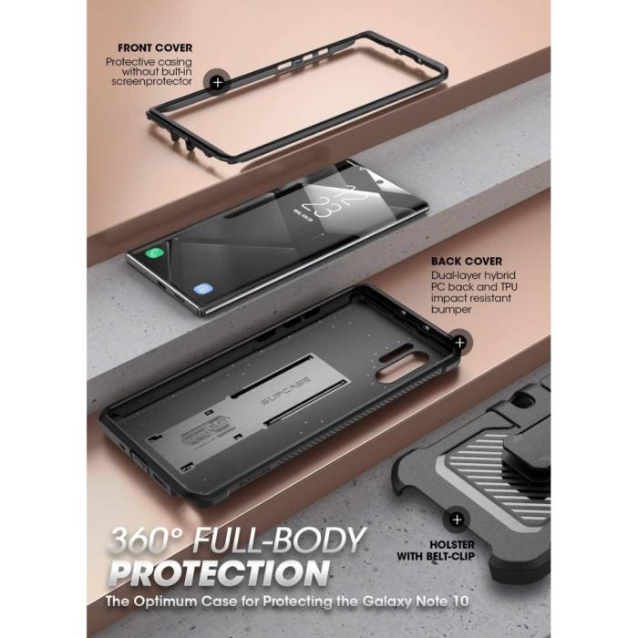 SupCase - Supcase Unicorn Beetle Pro Galaxy Note 10+ Plus Svart