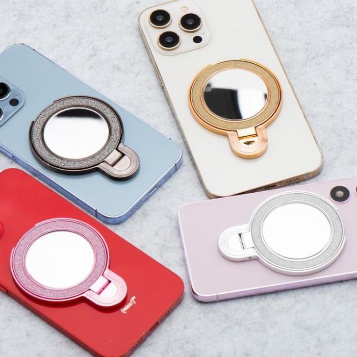 A-One Brand - Mobilställ CIRCLE MIRROR Stick-on - Guld