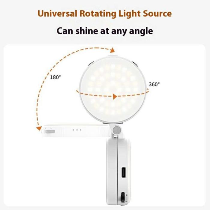 OEM - VRIG Magnetisk Ringlampa för Mobil Selfielampa med Spegel FD-04