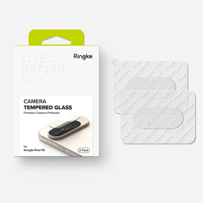 Ringke - [2-Pack] Ringke Google Pixel 10 Pro XL Härdat Glas Kameraskydd - Clear