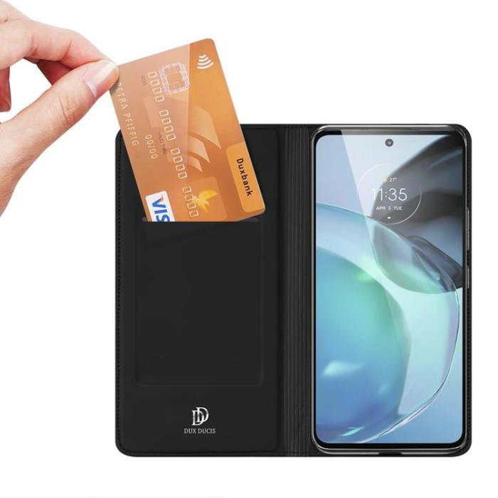UTGATT1 - Dux Ducis Motorola Moto G72 Plånboksfodral Skin Series - Svart