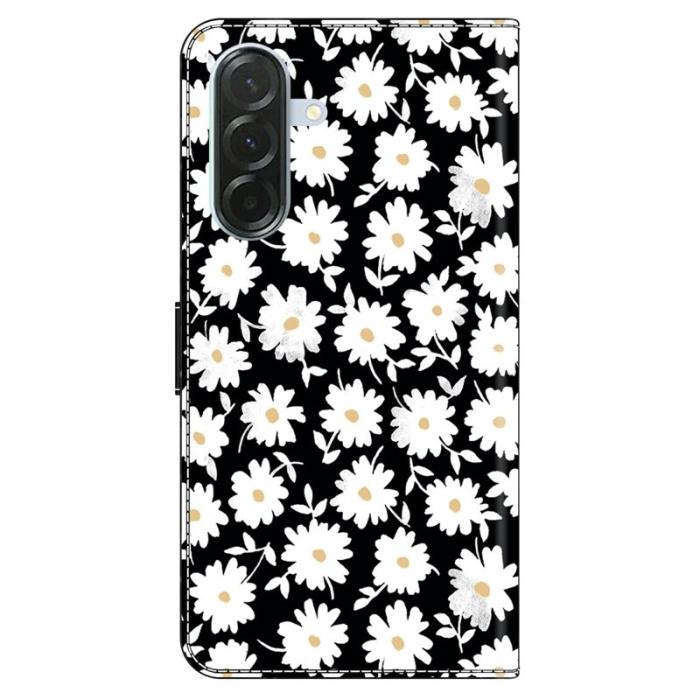 OEM - Samsung Galaxy A37 Plånboksfodral Konstläder Magnetisk Stängning - Floral
