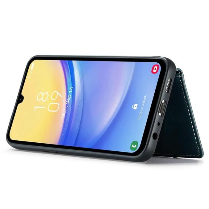 OEM - JEEHOOD Samsung Galaxy A15 4G/5G Mobilskal Konstläder + Plast - Blå