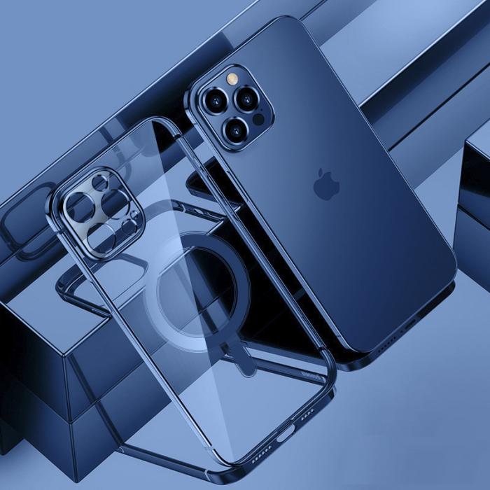 A-One Brand - Electroplating Magsafe Skal iPhone 13 - Blå