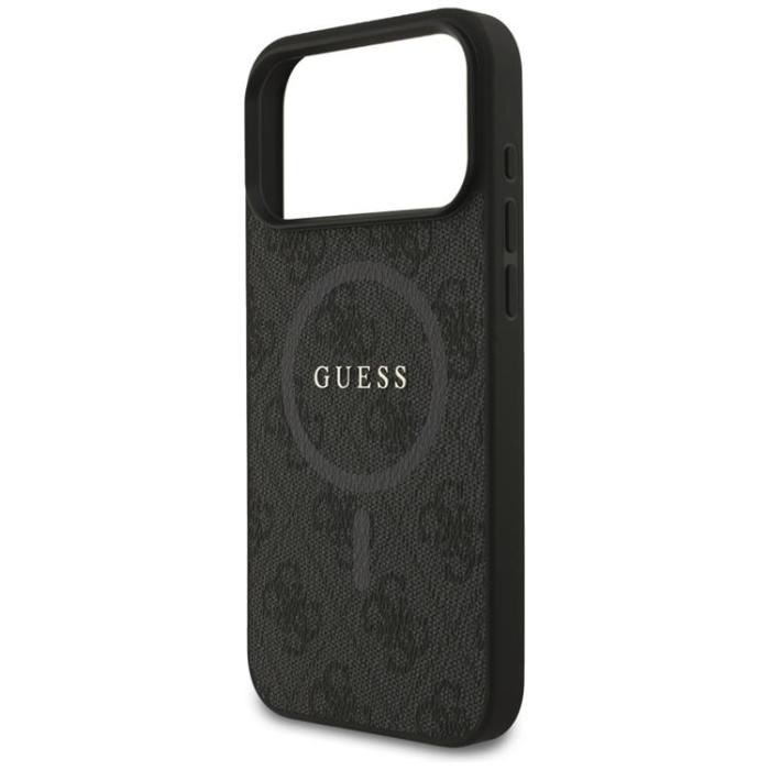 Guess - Guess iPhone 17 Pro Max Mobilskal MagSafe 4G Ring Classic Logo - Svart