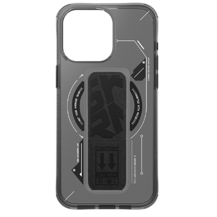 Skinarma - Skinarma iPhone 16 Pro Mobilskal MagSafe Magnetic Grip Stativ- Svart