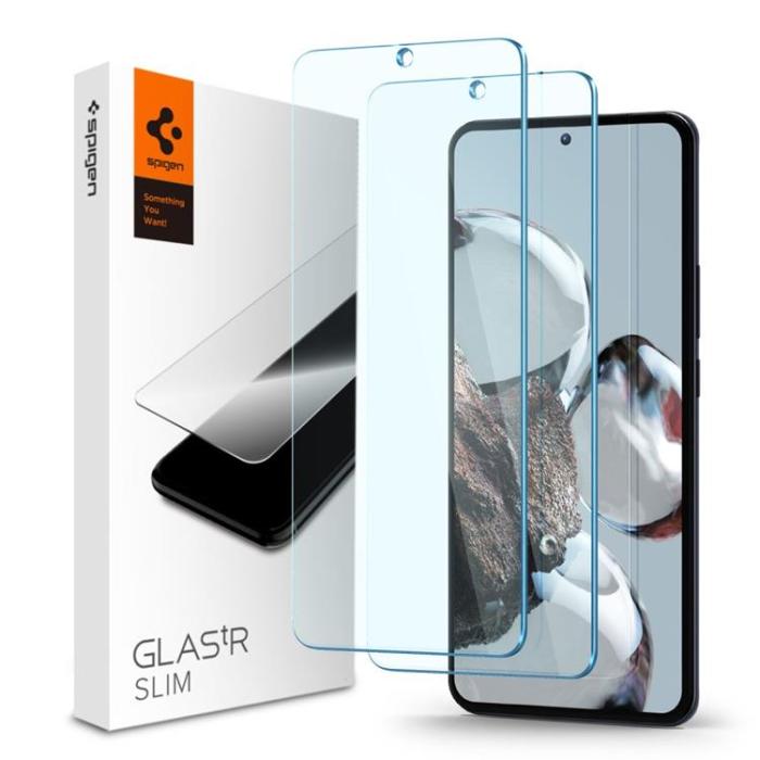 UTGATT - [2-Pack] Spigen Xiaomi 12T/12T Pro Härdat Glas Skärmskydd - Clear