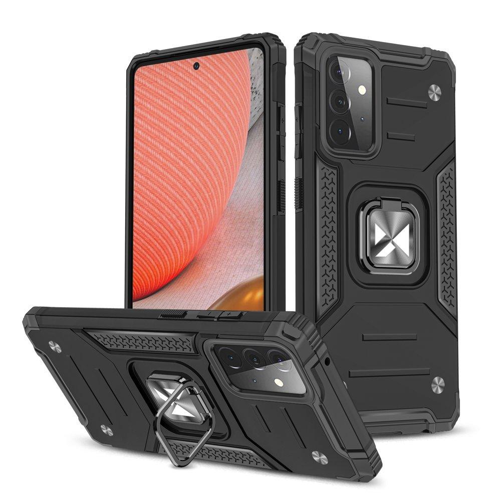 Wozinsky Ring Armor Kickstand Skal Galaxy A72 - Svart | 2353 | AlltMobil