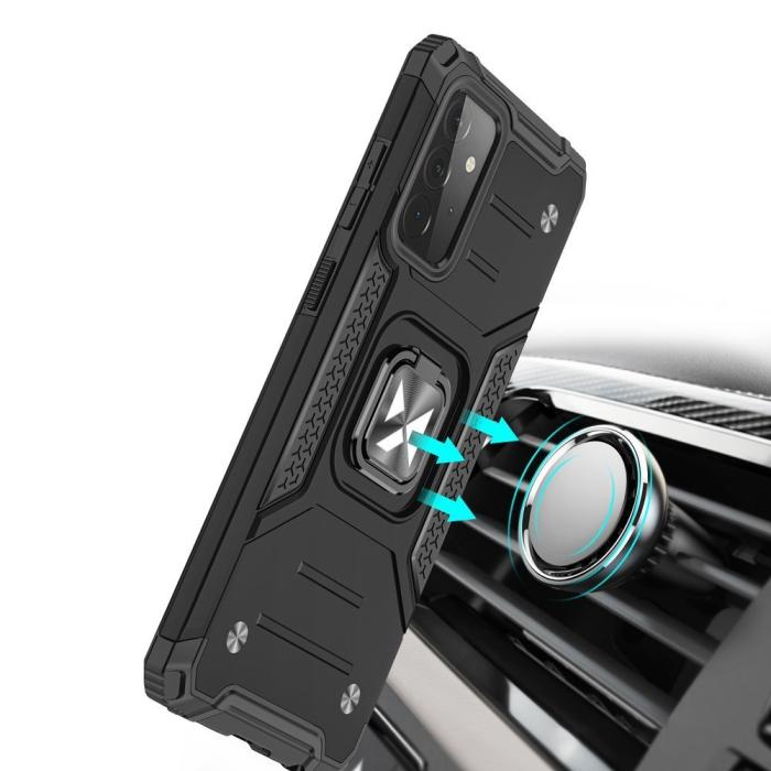 Wozinsky - Wozinsky Ring Armor Kickstand Skal Galaxy A72 - Svart