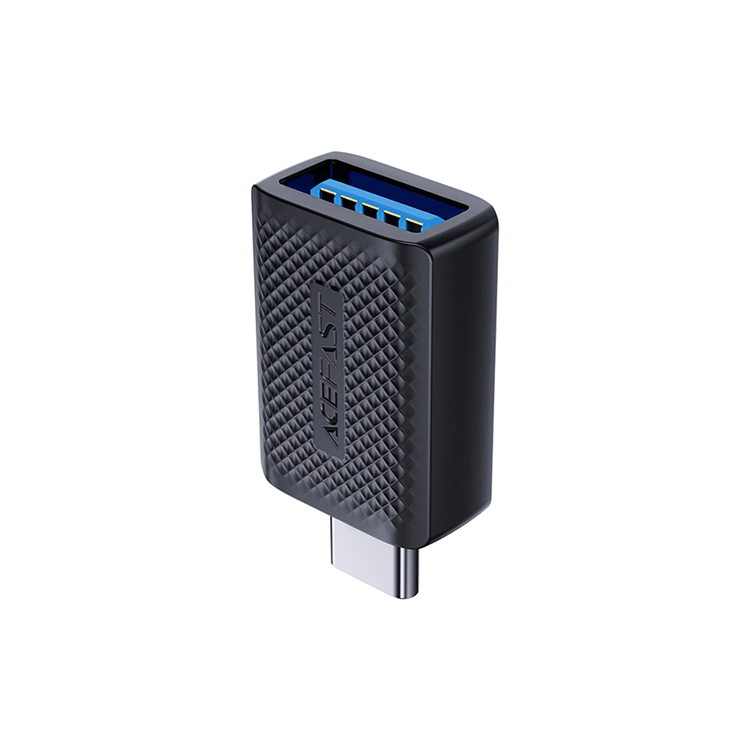 Acefast USB-A till USB-C Adapter 5Gb/s - Svart | 505295 | AlltMobil
