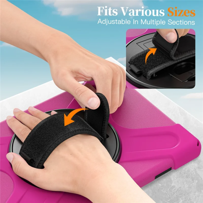 A-One Brand - Galaxy Tab A11 Plus Mobilskal Kickstand Silikon Axelrem