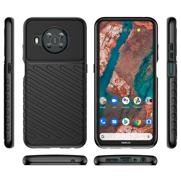 OEM - Nokia X100 Mobilskal Thunder Flexible Armored - Svart