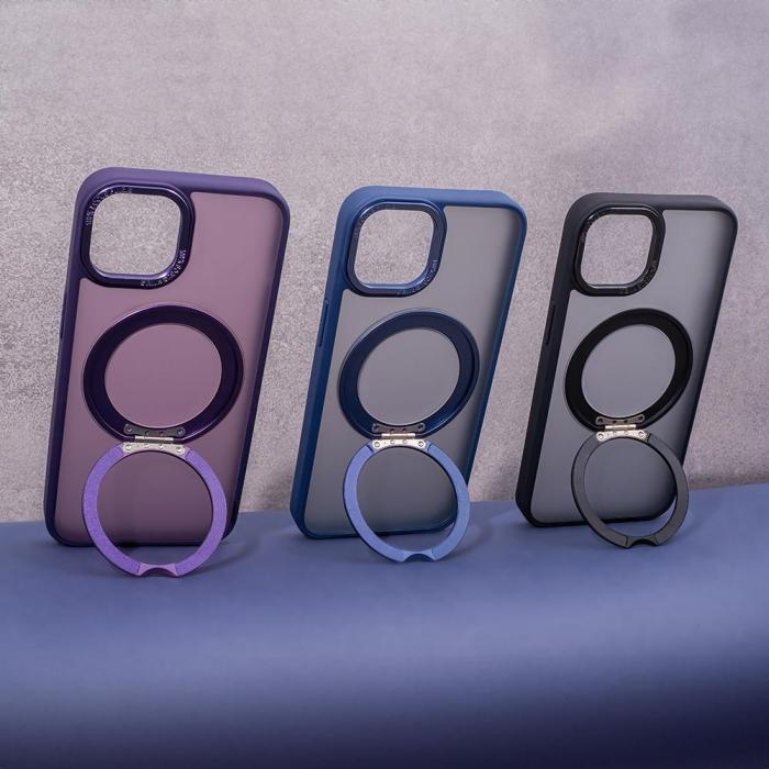 OEM - Mag Ring Roterande Skal iPhone 13 Pro Lila
