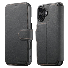 SUTENI - SUTENI iPhone 17 Plånboksfodral Detachable Q-05 - Svart